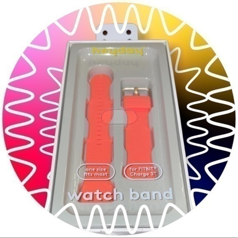 FREE WITH ANY PURCHASE => Value NWT! Heyday Fitbit Charge Silicon Wrist Band in